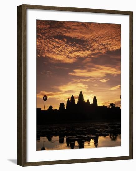 Sunrise at Angkor Wat Temple-Angelo Cavalli-Framed Photographic Print