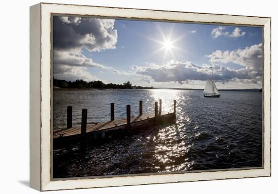 Sunrise At Crooked Lake-Monte Nagler-Framed Premier Image Canvas