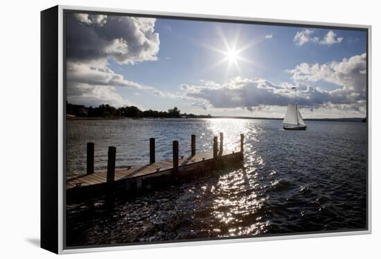 Sunrise At Crooked Lake-Monte Nagler-Framed Premier Image Canvas