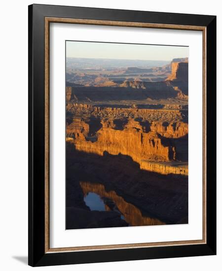 Sunrise at Dead Horse Point, Canyonlands National Park, Dead Horse Point State Park, Utah, USA-Kober Christian-Framed Photographic Print