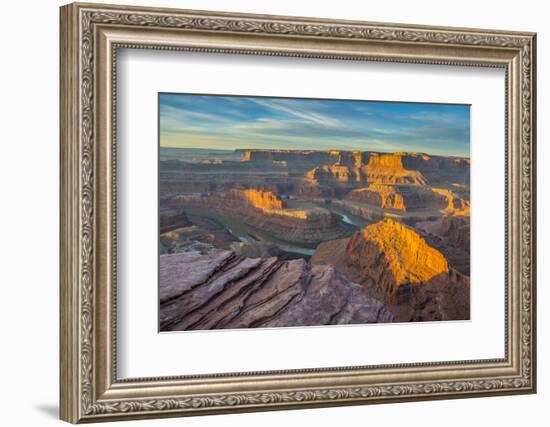 Sunrise at Dead Horse Point SP, Colorado River and Canyonlands NP-Howie Garber-Framed Photographic Print