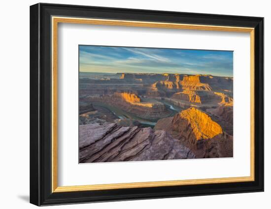 Sunrise at Dead Horse Point SP, Colorado River and Canyonlands NP-Howie Garber-Framed Photographic Print