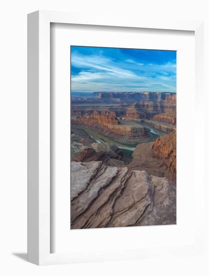 Sunrise at Dead Horse Point SP, Colorado River, and Canyonlands NP-Howie Garber-Framed Photographic Print