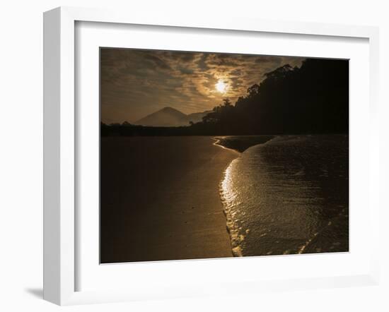 Sunrise at Dura Beach in Ubatuba, Brazil-Alex Saberi-Framed Photographic Print