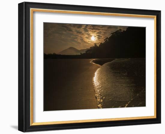 Sunrise at Dura Beach in Ubatuba, Brazil-Alex Saberi-Framed Photographic Print