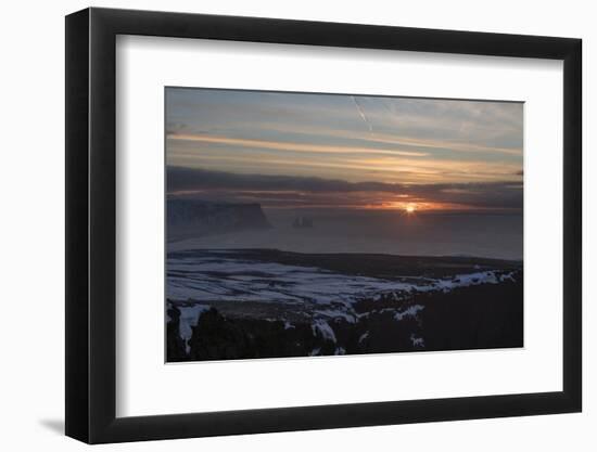 Sunrise at Dyrholaey, Iceland-Niki Haselwanter-Framed Photographic Print