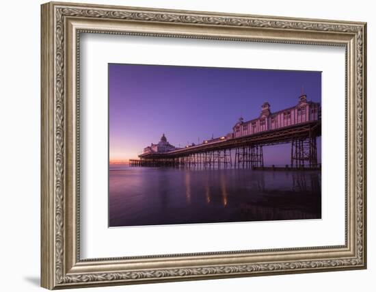 Sunrise at Eastbourne Pier, Eastbourne, East Sussex, England, United Kingdom, Europe-Andrew Sproule-Framed Photographic Print