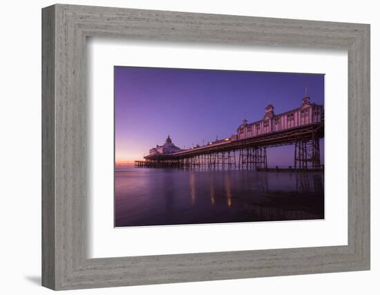 Sunrise at Eastbourne Pier, Eastbourne, East Sussex, England, United Kingdom, Europe-Andrew Sproule-Framed Photographic Print