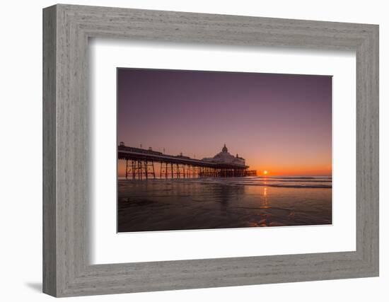 Sunrise at Eastbourne Pier, Eastbourne, East Sussex, England, United Kingdom, Europe-Andrew Sproule-Framed Photographic Print