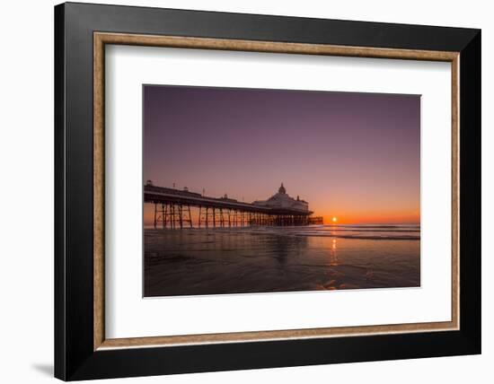 Sunrise at Eastbourne Pier, Eastbourne, East Sussex, England, United Kingdom, Europe-Andrew Sproule-Framed Photographic Print