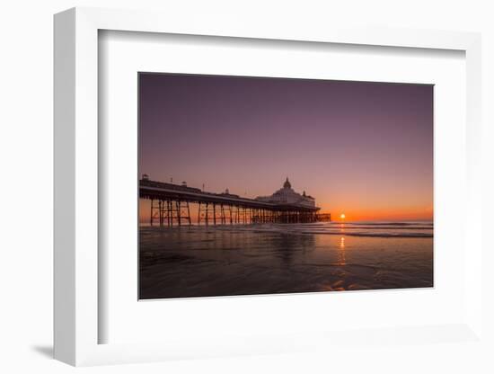 Sunrise at Eastbourne Pier, Eastbourne, East Sussex, England, United Kingdom, Europe-Andrew Sproule-Framed Photographic Print