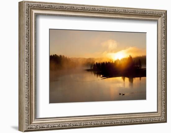 Sunrise at Fishing Bridge. Yellowstone National Park, Wyoming.-Tom Norring-Framed Photographic Print