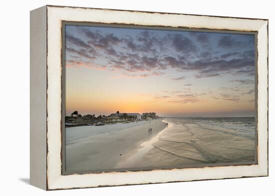 Sunrise at Fort Myers Beach, Florida, USA-Chuck Haney-Framed Premier Image Canvas