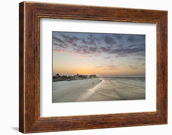 Sunrise at Fort Myers Beach, Florida, USA-Chuck Haney-Framed Photographic Print