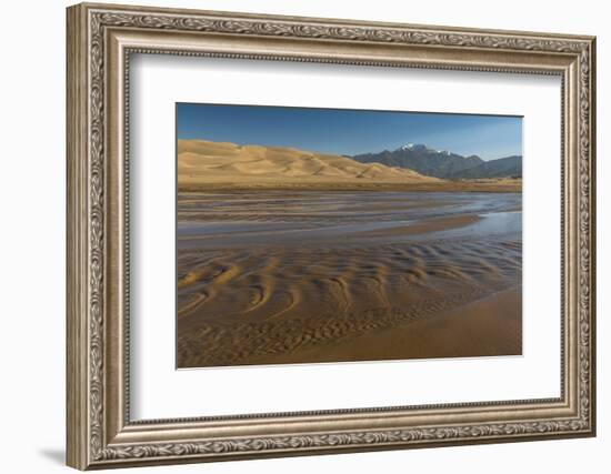 Sunrise at Great Sand Dunes and Medano Creek-Howie Garber-Framed Photographic Print