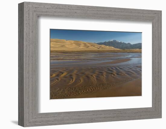 Sunrise at Great Sand Dunes and Medano Creek-Howie Garber-Framed Photographic Print