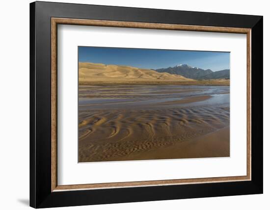 Sunrise at Great Sand Dunes and Medano Creek-Howie Garber-Framed Photographic Print