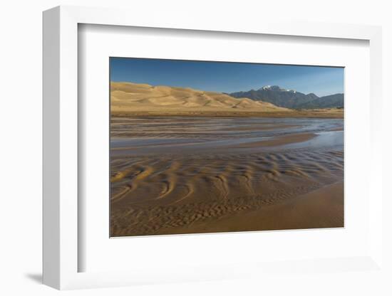 Sunrise at Great Sand Dunes and Medano Creek-Howie Garber-Framed Photographic Print