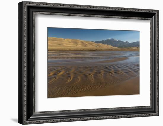 Sunrise at Great Sand Dunes and Medano Creek-Howie Garber-Framed Photographic Print