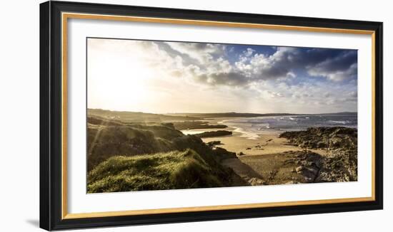 Sunrise at Gwithian Beach, Cornwall, England, United Kingdom-Mark Chivers-Framed Photographic Print