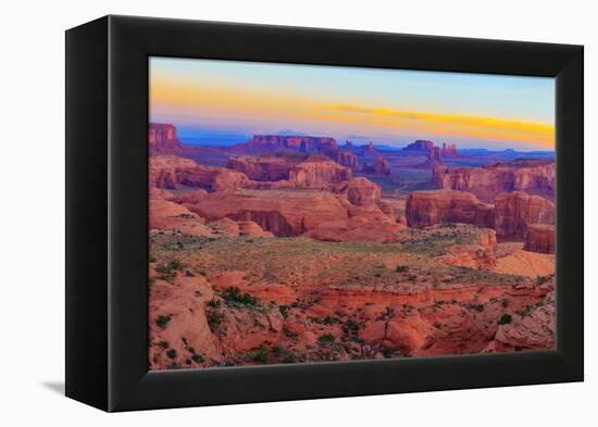 Sunrise at Hunts Mesa Panorama-aiisha-Framed Premier Image Canvas