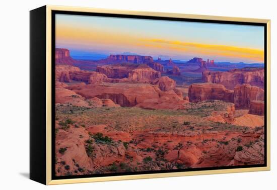 Sunrise at Hunts Mesa Panorama-aiisha-Framed Premier Image Canvas