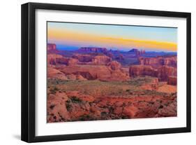 Sunrise at Hunts Mesa Panorama-aiisha-Framed Photographic Print