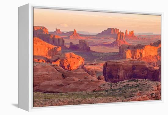 Sunrise at Hunts Mesa Viewpoint-aiisha-Framed Premier Image Canvas