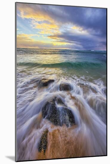 Sunrise at Kapa'a Beach, Kauai Hawaii-Vincent James-Mounted Photographic Print