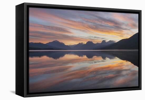 Sunrise at Lake McDonald, Glacier National Park, Montana.-Alan Majchrowicz-Framed Premier Image Canvas