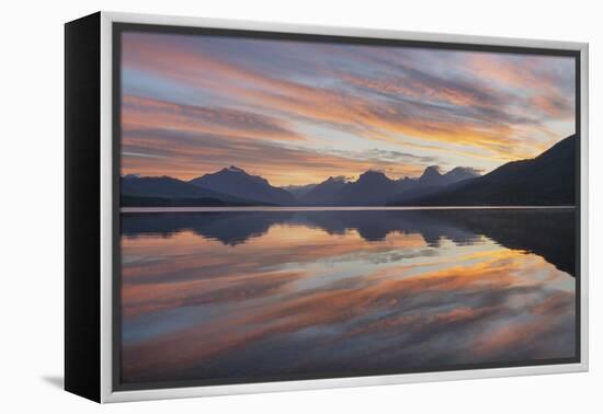 Sunrise at Lake McDonald, Glacier National Park, Montana.-Alan Majchrowicz-Framed Premier Image Canvas