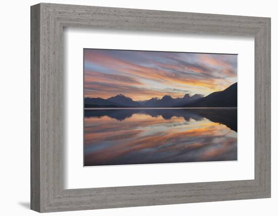 Sunrise at Lake McDonald, Glacier National Park, Montana.-Alan Majchrowicz-Framed Photographic Print