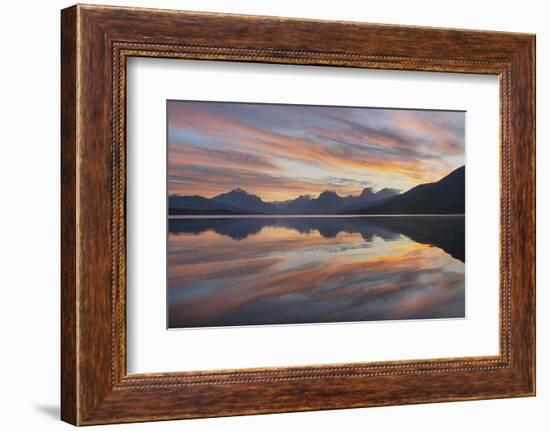 Sunrise at Lake McDonald, Glacier National Park, Montana.-Alan Majchrowicz-Framed Photographic Print