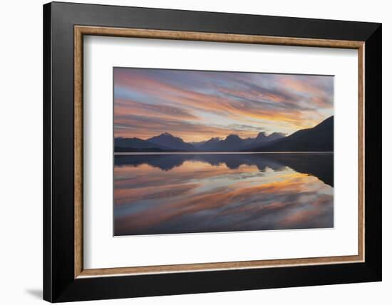 Sunrise at Lake McDonald, Glacier National Park, Montana.-Alan Majchrowicz-Framed Photographic Print