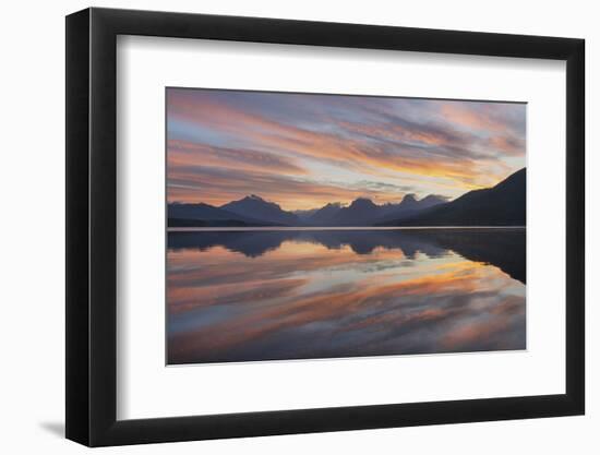 Sunrise at Lake McDonald, Glacier National Park, Montana.-Alan Majchrowicz-Framed Photographic Print