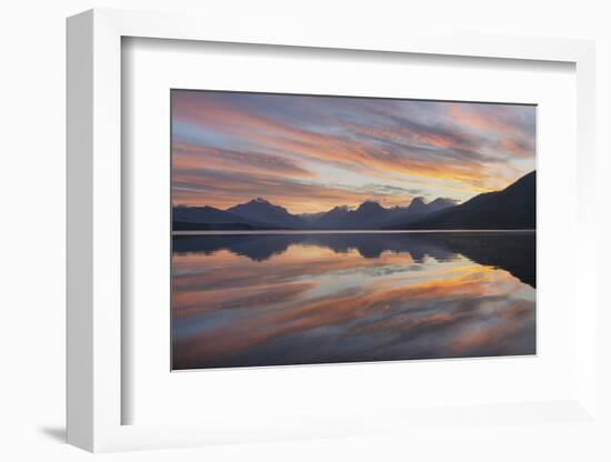 Sunrise at Lake McDonald, Glacier National Park, Montana.-Alan Majchrowicz-Framed Photographic Print