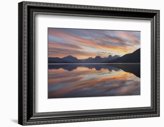 Sunrise at Lake McDonald, Glacier National Park, Montana.-Alan Majchrowicz-Framed Photographic Print