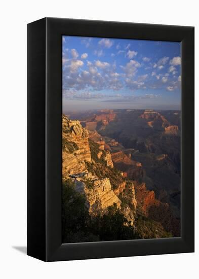 Sunrise at Mather Point, South Rim, Grand Canyon Nat'l Park, UNESCO Site, Arizona, USA-Peter Barritt-Framed Premier Image Canvas