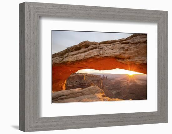 Sunrise at Mesa Arch, Canyonlands National Park, Utah-Matt Jones-Framed Photographic Print
