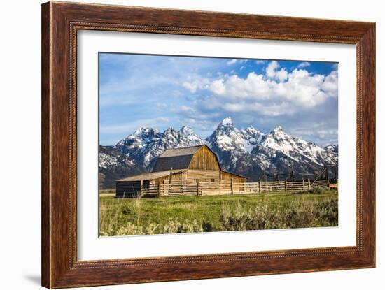 Sunrise At Mormon Row In Grand Teton National Park-Liam Doran-Framed Photographic Print