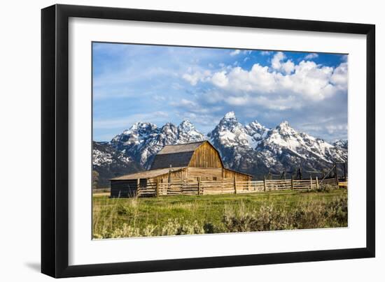 Sunrise At Mormon Row In Grand Teton National Park-Liam Doran-Framed Photographic Print