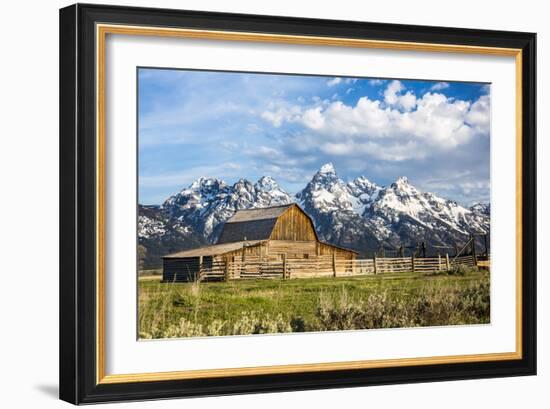 Sunrise At Mormon Row In Grand Teton National Park-Liam Doran-Framed Photographic Print