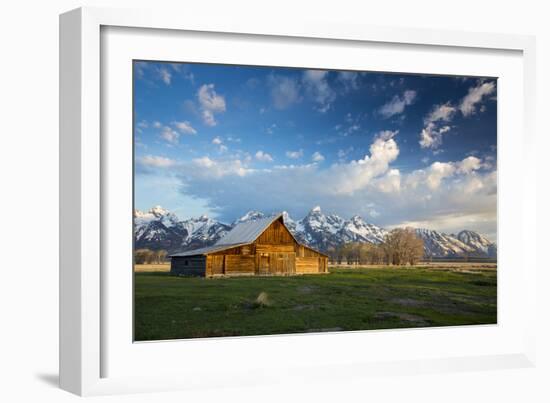 Sunrise At Mormon Row In Grand Teton National Park-Liam Doran-Framed Photographic Print