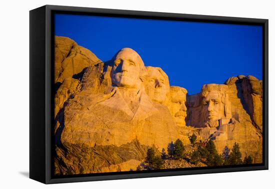 Sunrise at Mount Rushmore, Black Hills, South Dakota, United States of America, North America-Laura Grier-Framed Premier Image Canvas