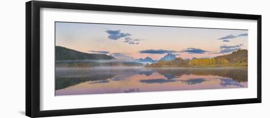 Sunrise at Oxbow Bend in fall, Grand Teton National Park, Wyoming-Richard & Susan Day-Framed Photographic Print