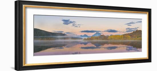 Sunrise at Oxbow Bend in fall, Grand Teton National Park, Wyoming-Richard & Susan Day-Framed Photographic Print