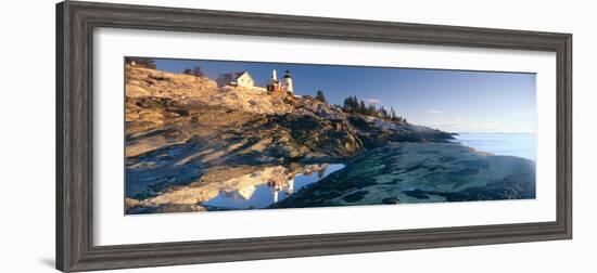 Sunrise at Pemaquid Point Lighthouse from 1827, Maine-null-Framed Photographic Print