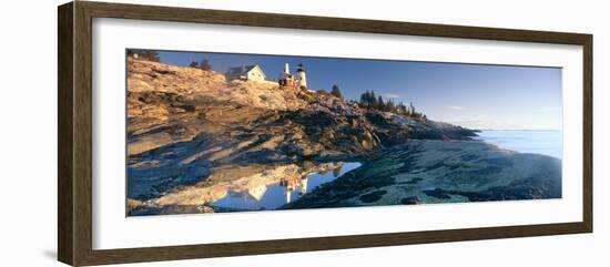 Sunrise at Pemaquid Point Lighthouse from 1827, Maine-null-Framed Photographic Print