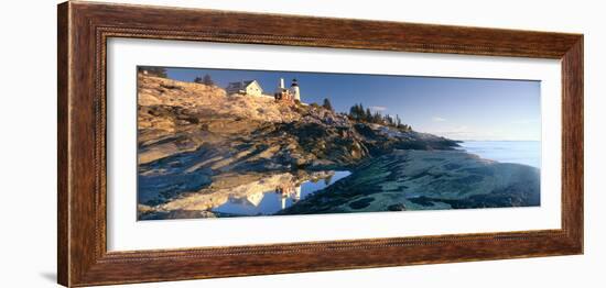 Sunrise at Pemaquid Point Lighthouse from 1827, Maine-null-Framed Photographic Print