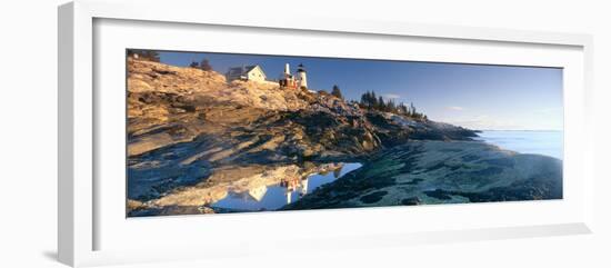 Sunrise at Pemaquid Point Lighthouse from 1827, Maine-null-Framed Photographic Print
